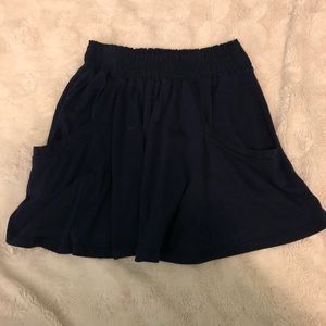 Blue skirt with pockets